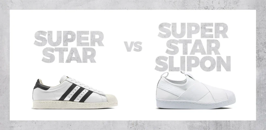 adidas superstar vs slipon