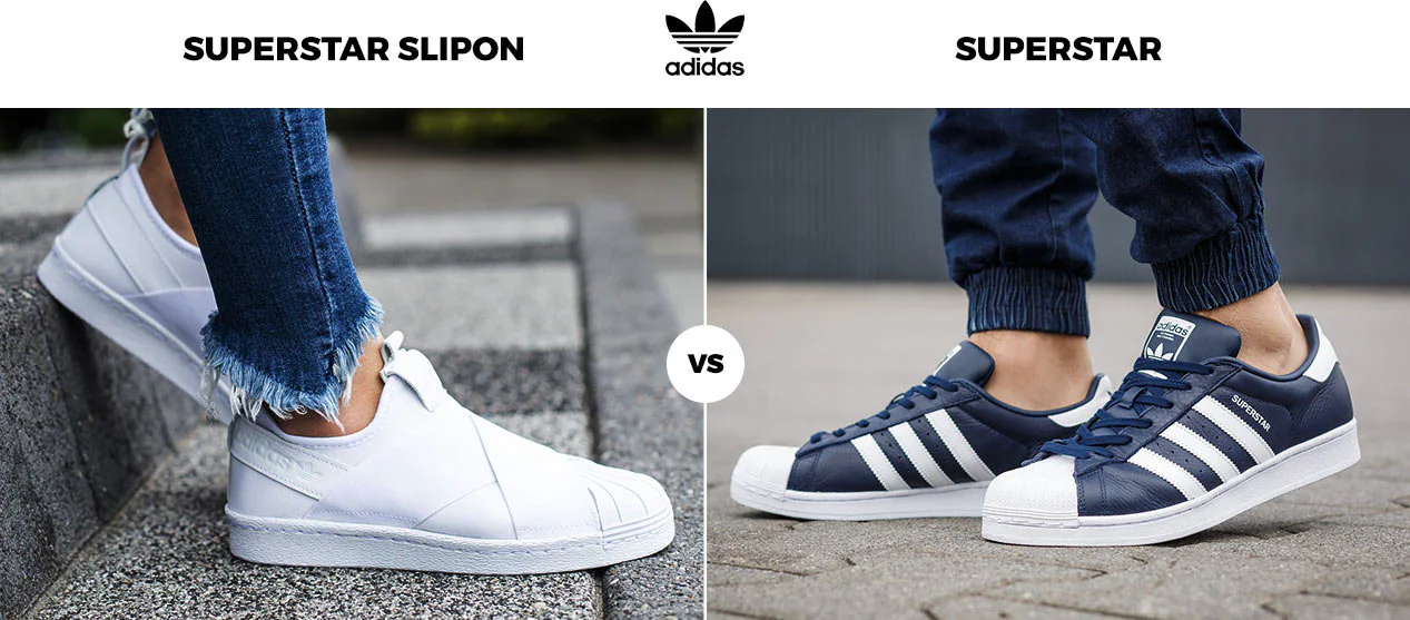 adidas superstar vs slipon