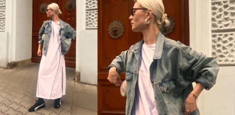 Also, welche Jacke passt zu einem langen Kleid?